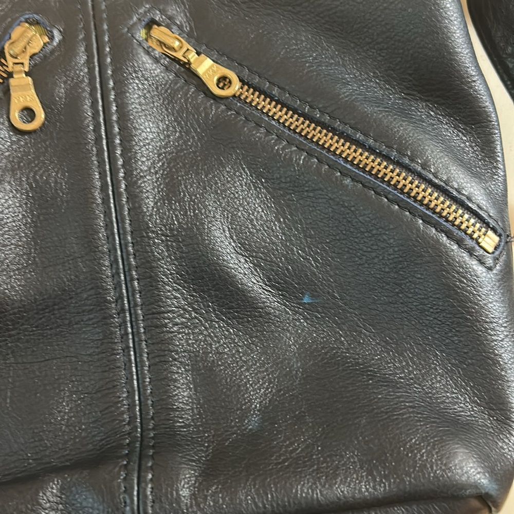 Blue Victoria Leather Co. crossbody/shoulder bag, made in USA - Picture 8 of 10